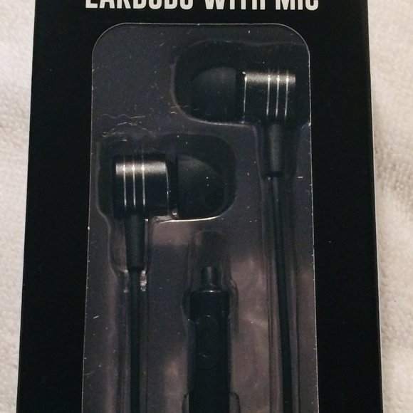 Metallic Earbuds earphones with inline Microphone - Picture 2 of 6